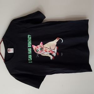 I Can Has Brainz Zombie Cat Tee